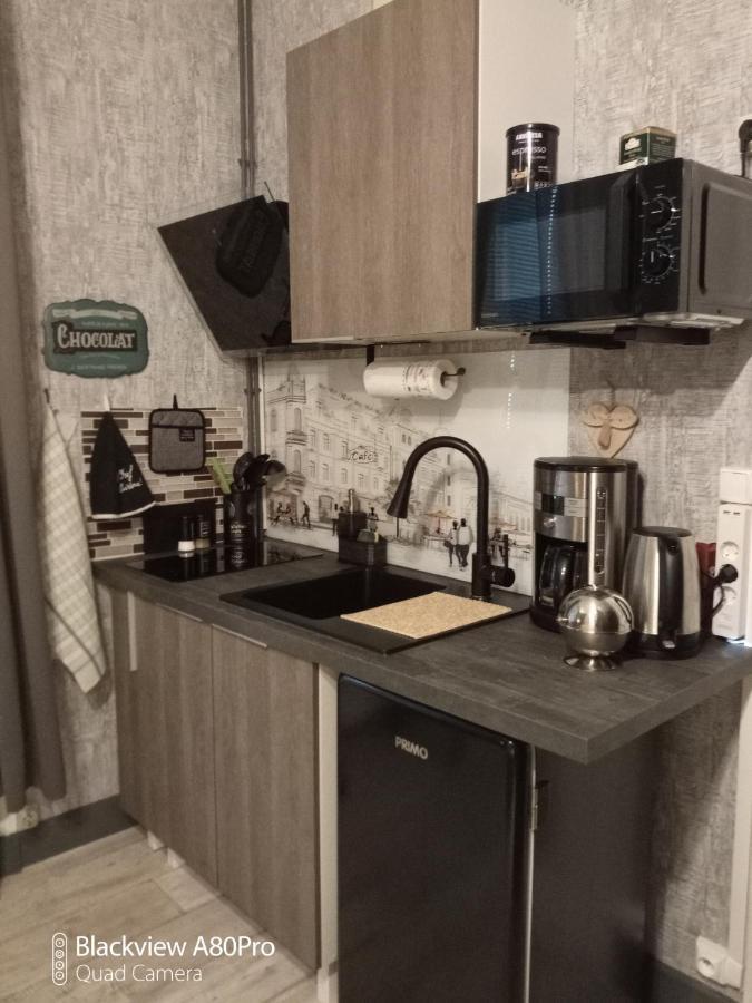 Studio Malou avec cuisine toute équipée et terrasse aménagée Olliergues Exterior foto